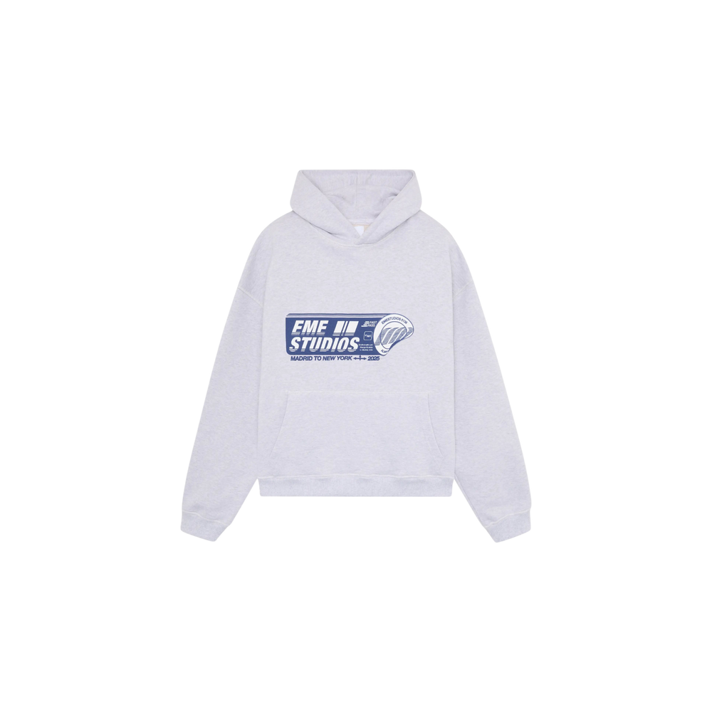Eme Studios Boarding Pass Heather Grey Hoodie