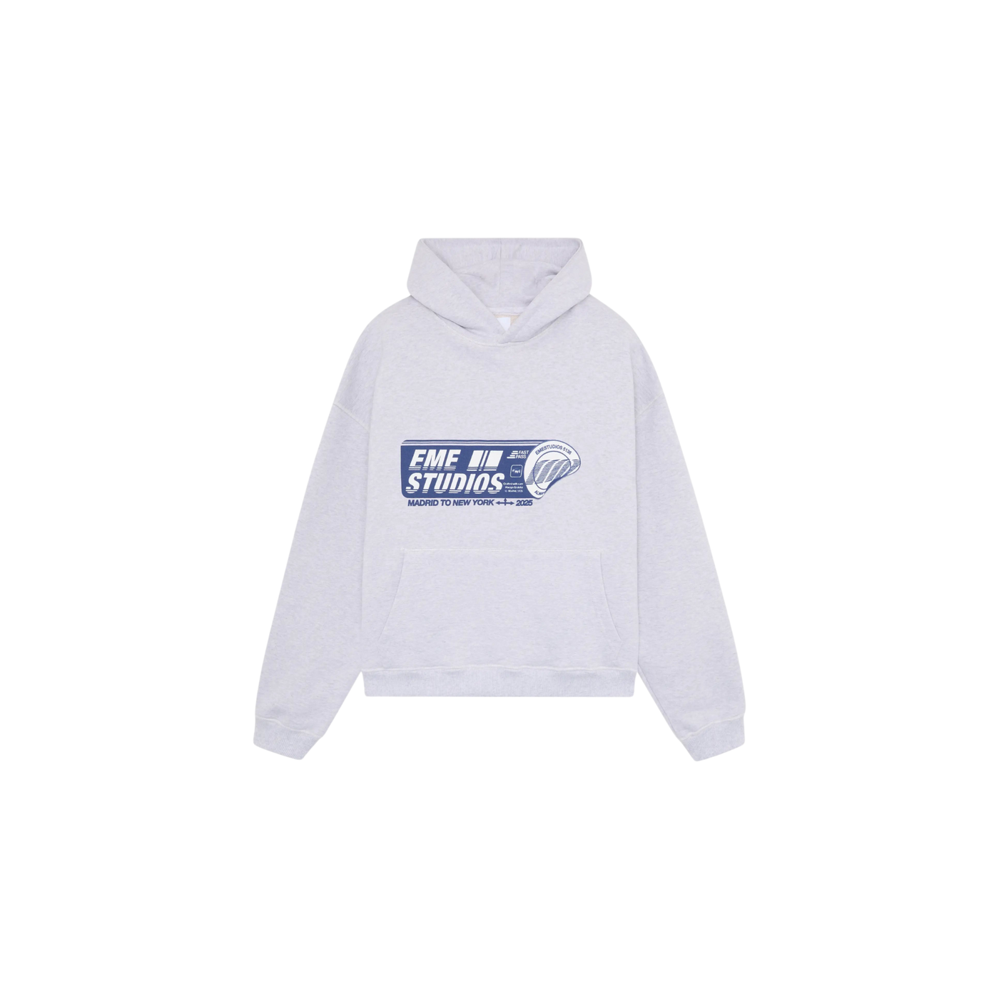 Eme Studios Boarding Pass Heather Grey Hoodie