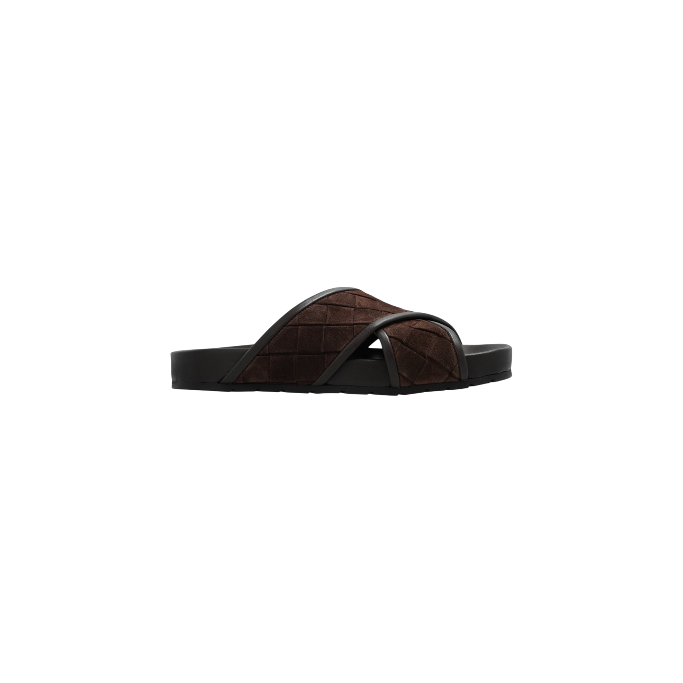 Bottega Veneta Crossover Strap Slip-On Sandals