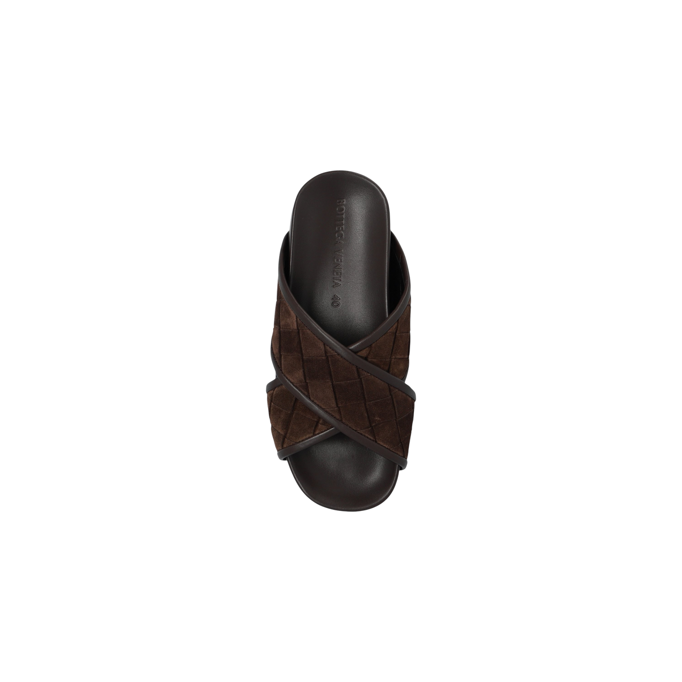 Bottega Veneta Crossover Strap Slip-On Sandals