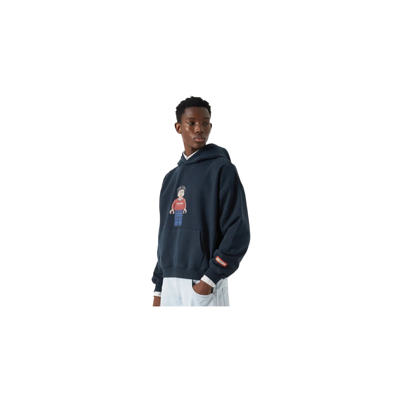 Eme Studios Brick Navy Oversized Hoodie