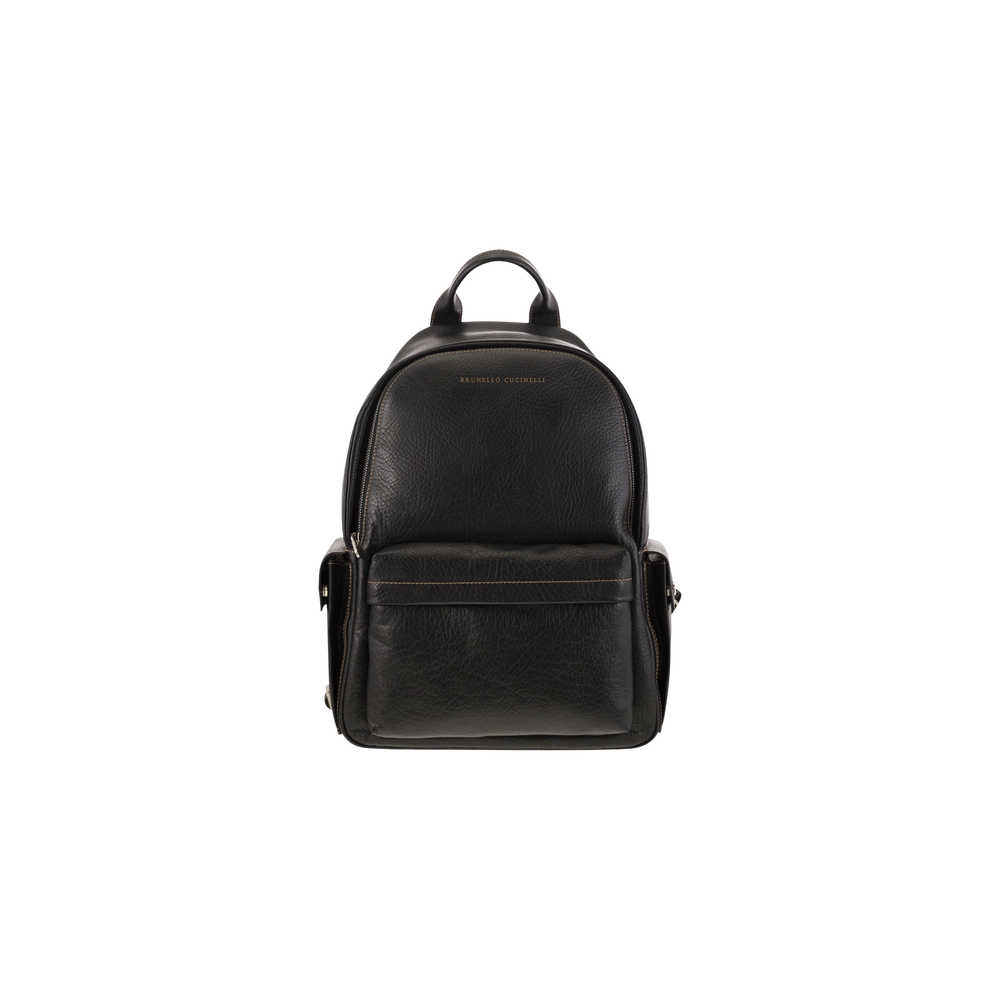Brunello Cucinelli Logo Printed Backpack