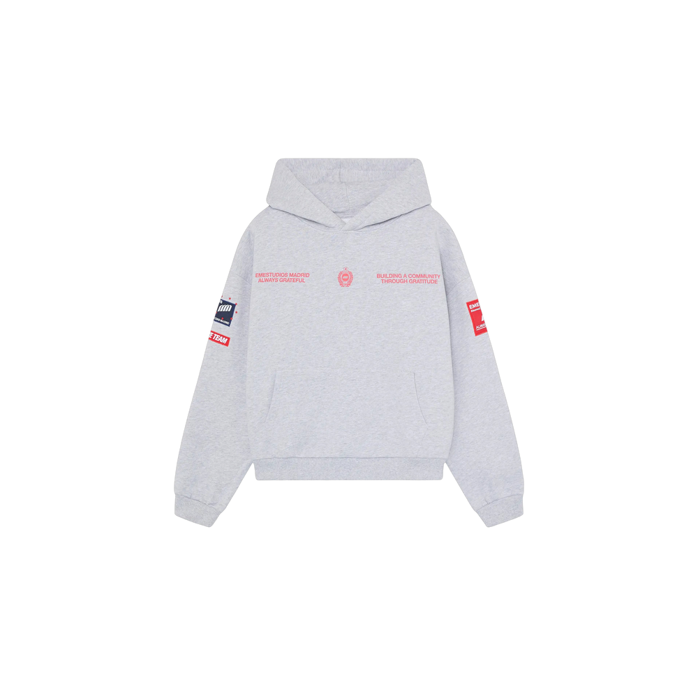 Eme Studios Building Heather Grey Oversized Hoodie