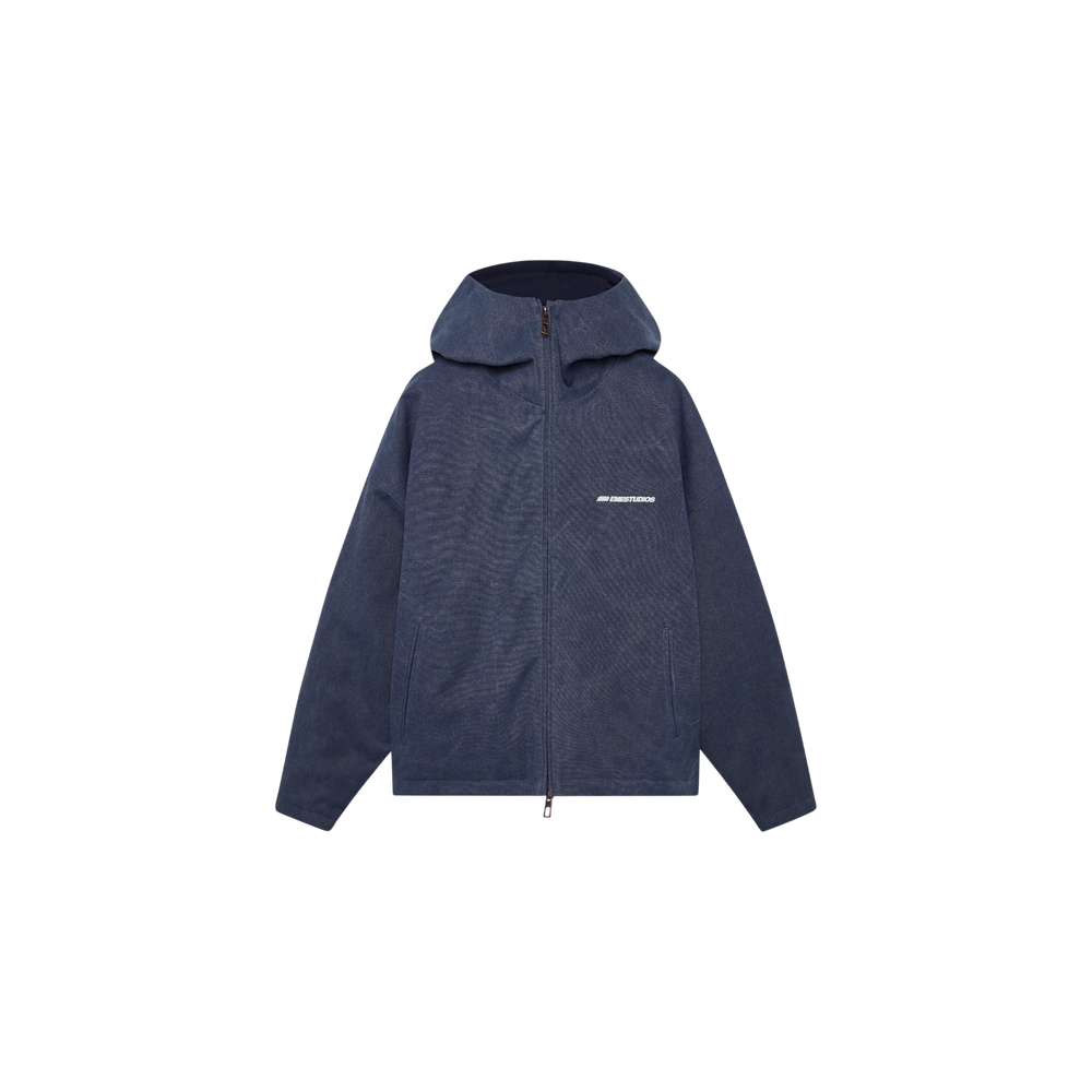 Eme Studios Bulwark Canva Navy Coat