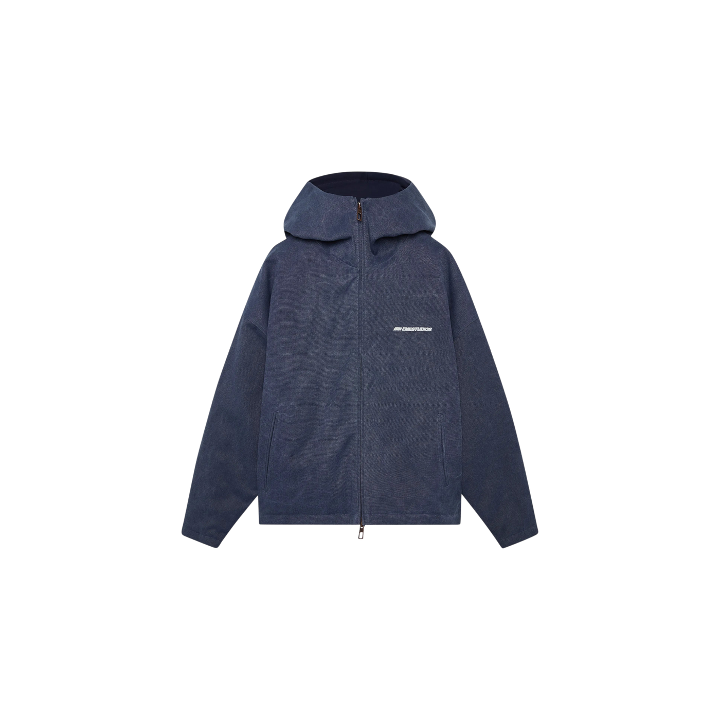 Eme Studios Bulwark Canva Navy Coat