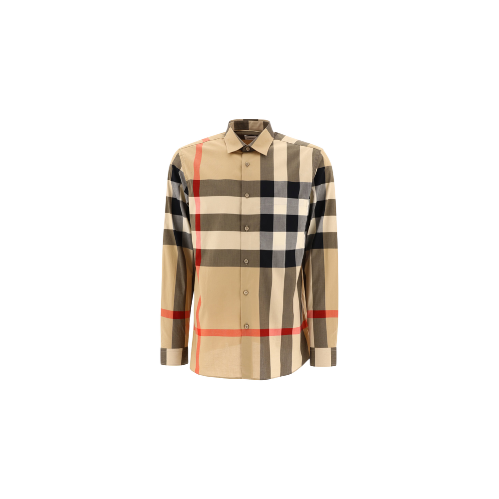 Burberry Checked Button-Up Shirt