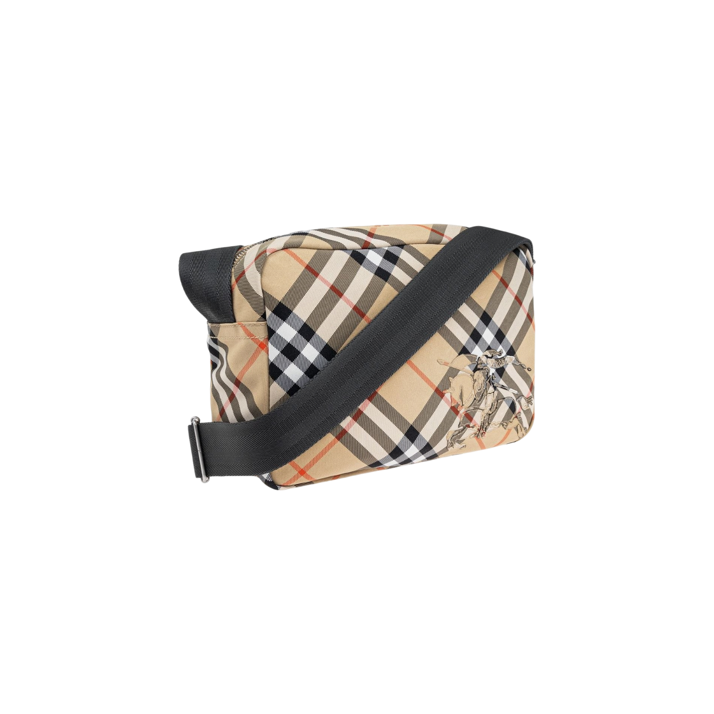Burberry Vintage Check Equestrian Knight Motif Messenger Bag