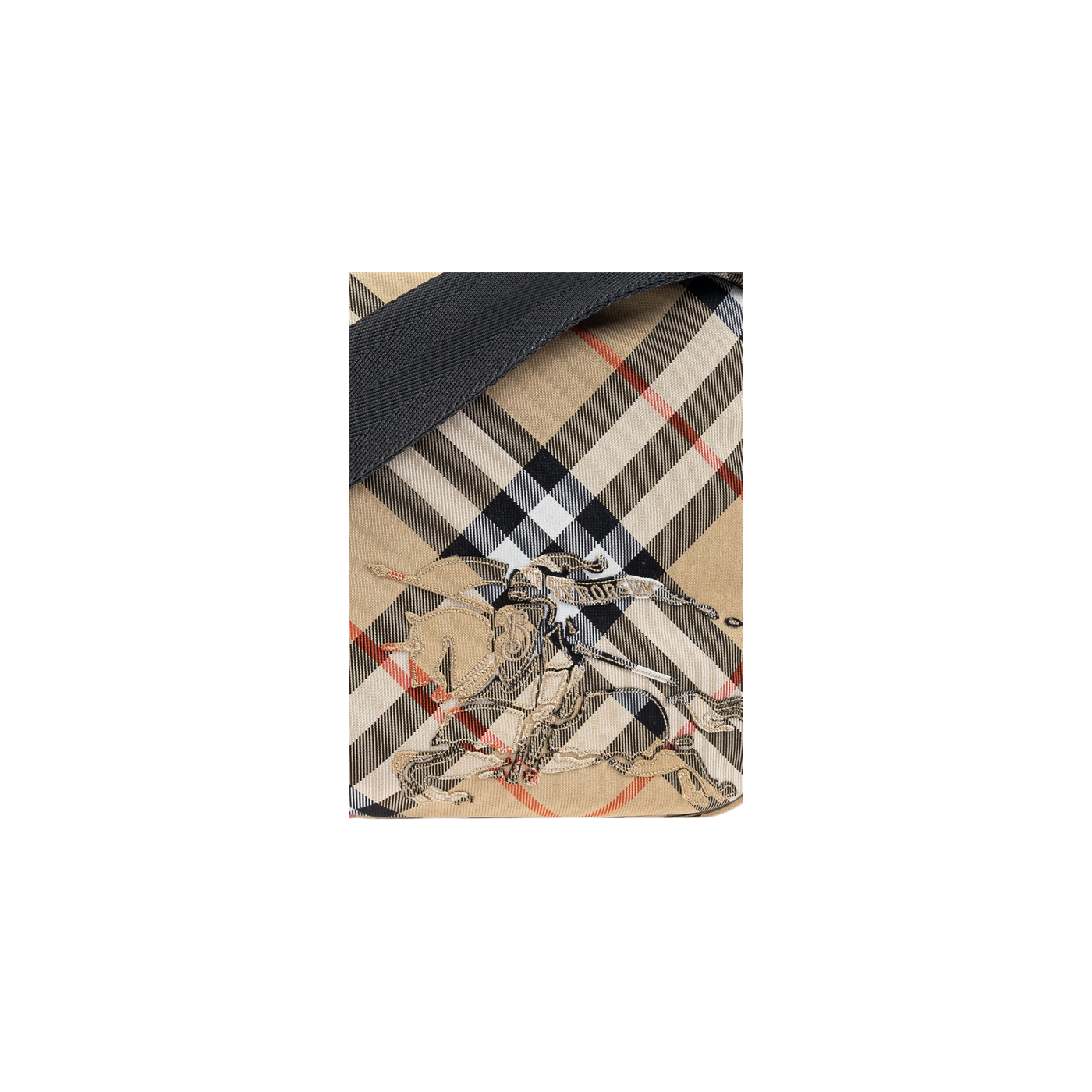 Burberry Vintage Check Equestrian Knight Motif Messenger Bag