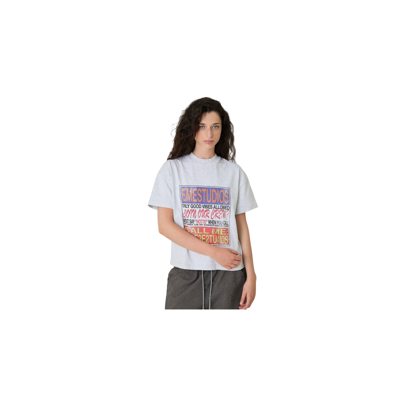 Eme Studios By Your Name Heather Grey Oversized T-Shirt