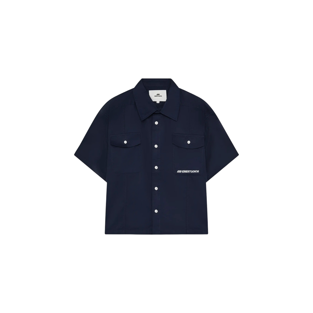 Eme Studios Cabo Navy Short Sleeve Shirt