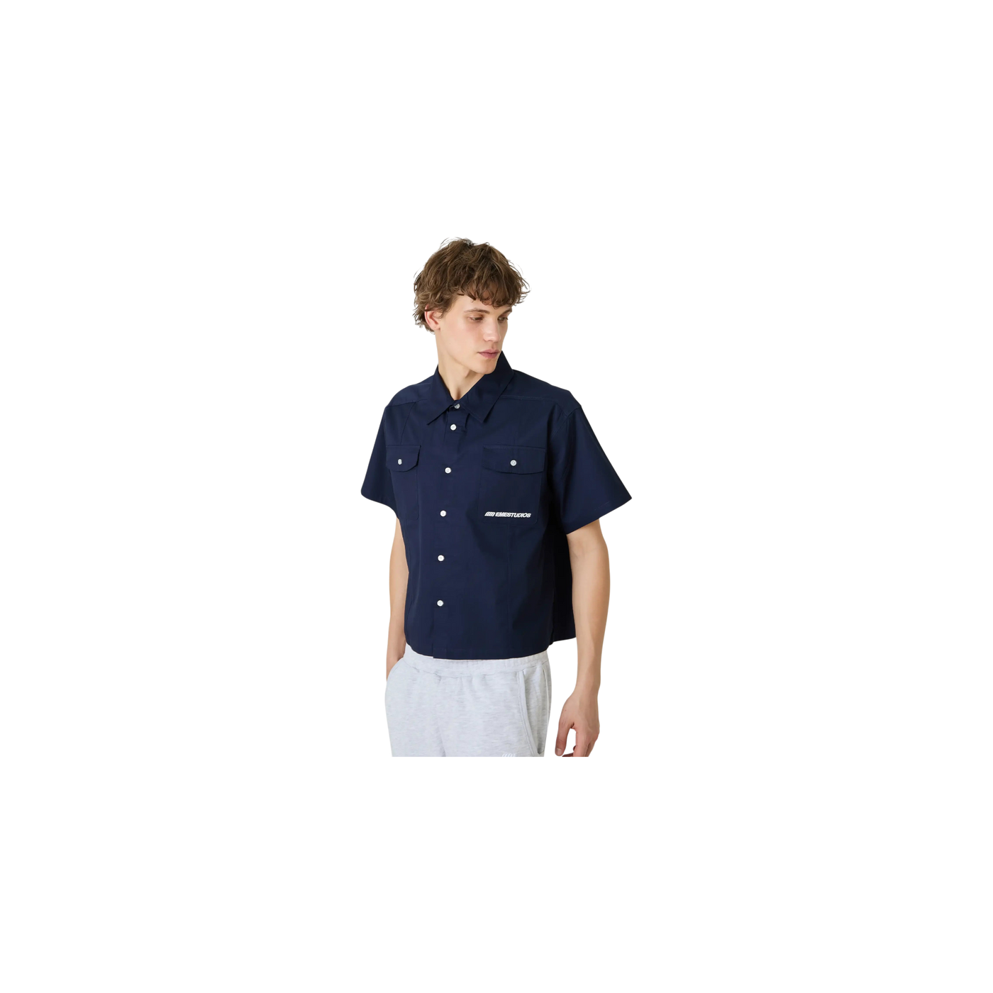 Eme Studios Cabo Navy Short Sleeve Shirt