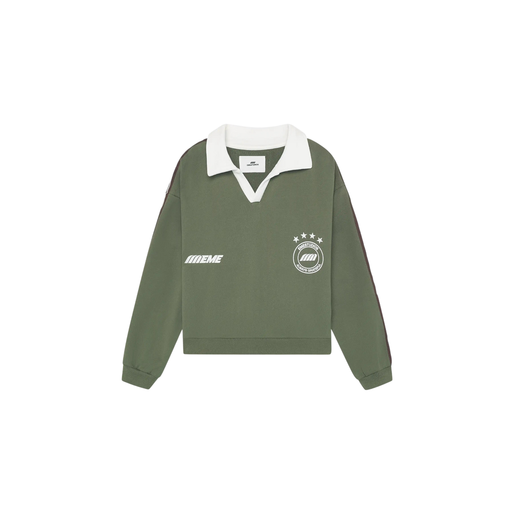 Eme Studios Cane Forest Polo Crewneck