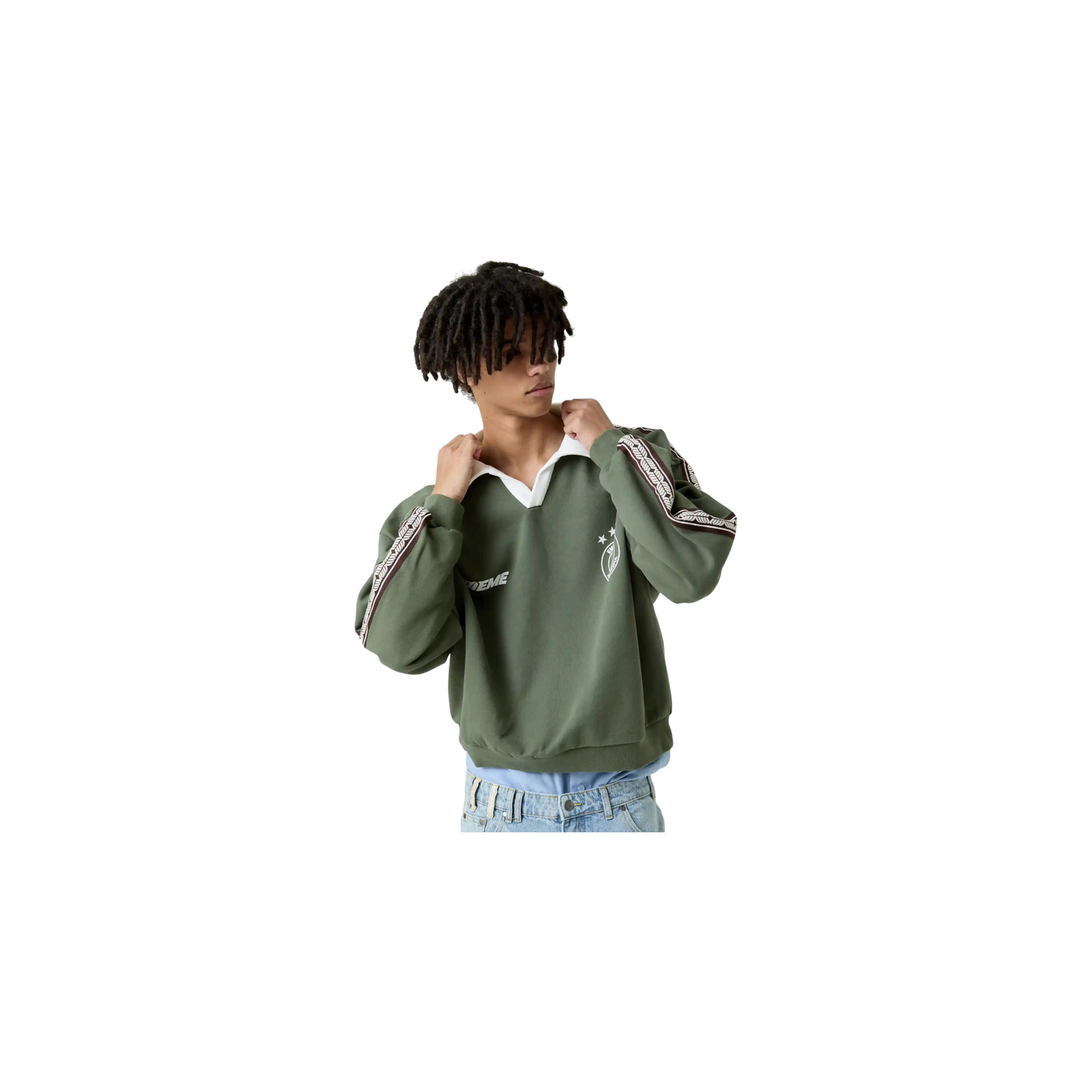 Eme Studios Cane Forest Polo Crewneck
