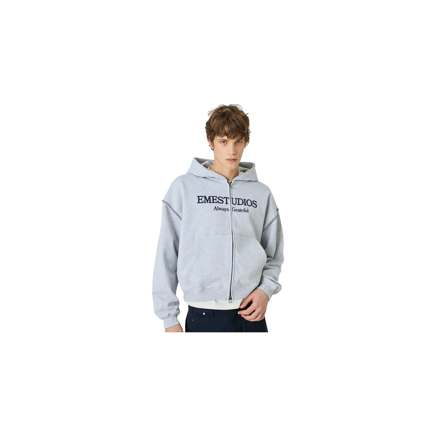 Eme Studios Capri Heather Grey Full Zip