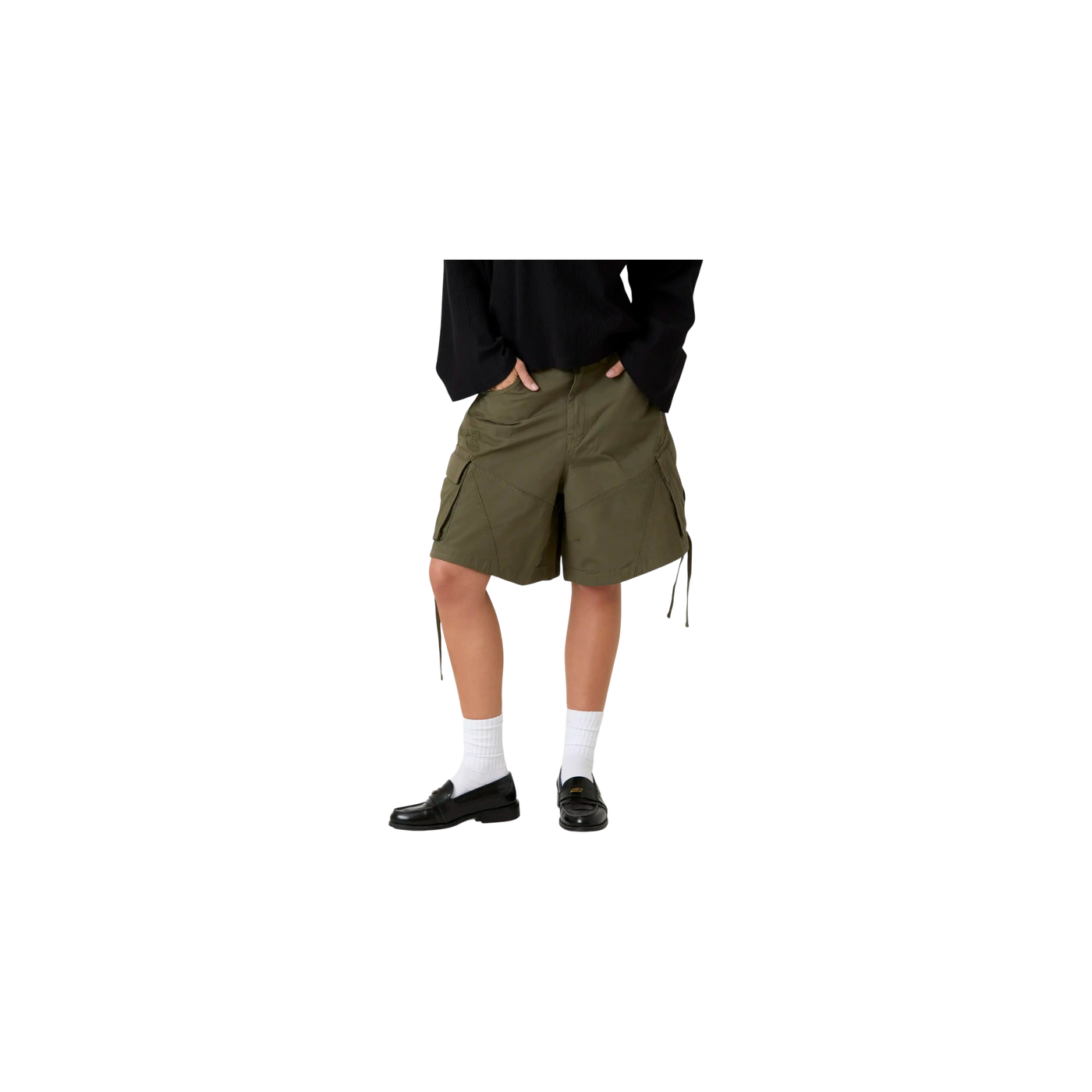 Eme Studios Carrier Olive Cargo Jorts