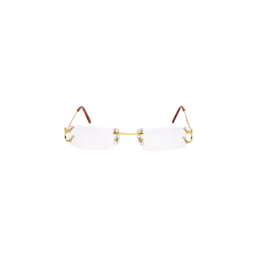 Cartier Rimless Rectangular Frame Glasses