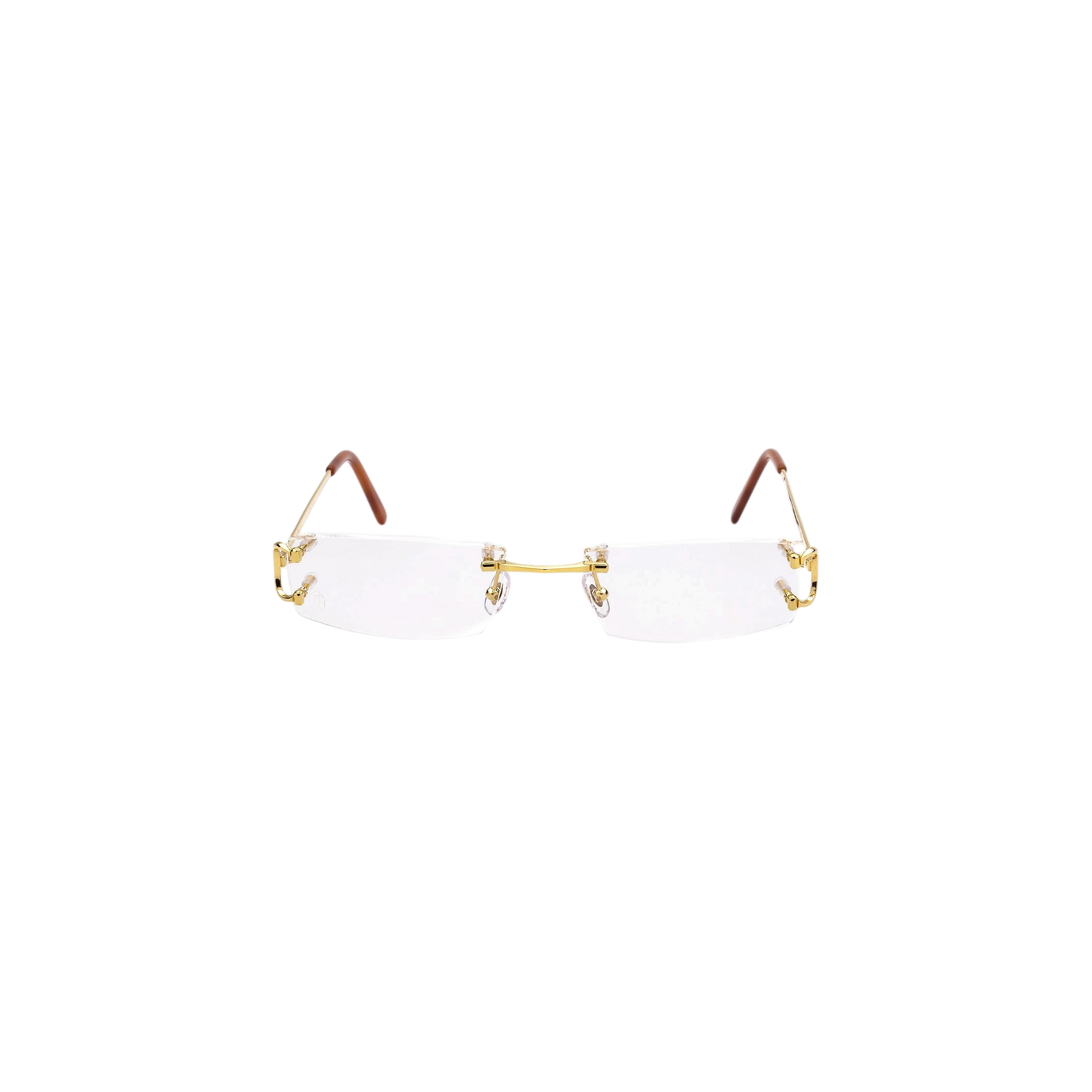 Cartier Rimless Rectangular Frame Glasses