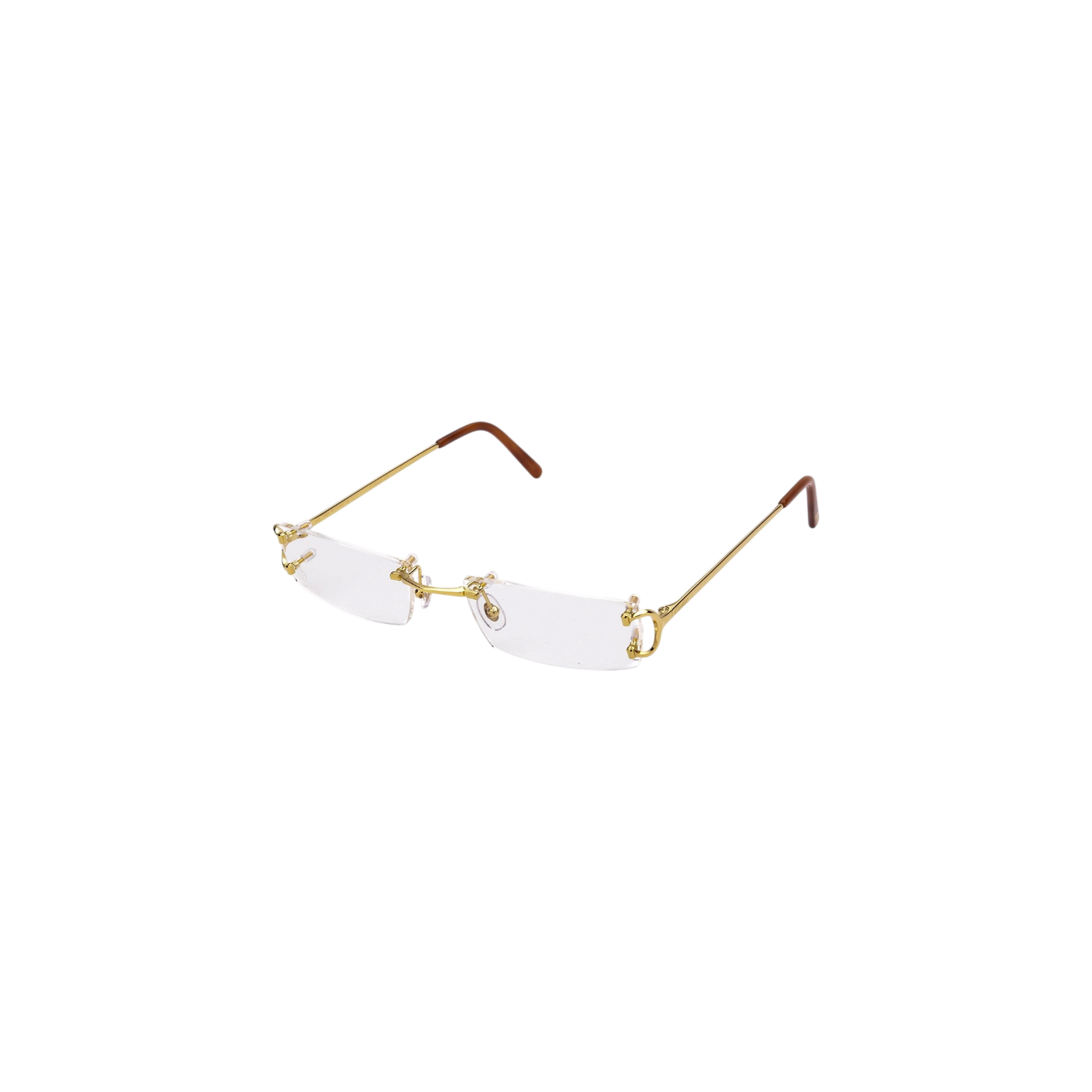Cartier Rimless Rectangular Frame Glasses