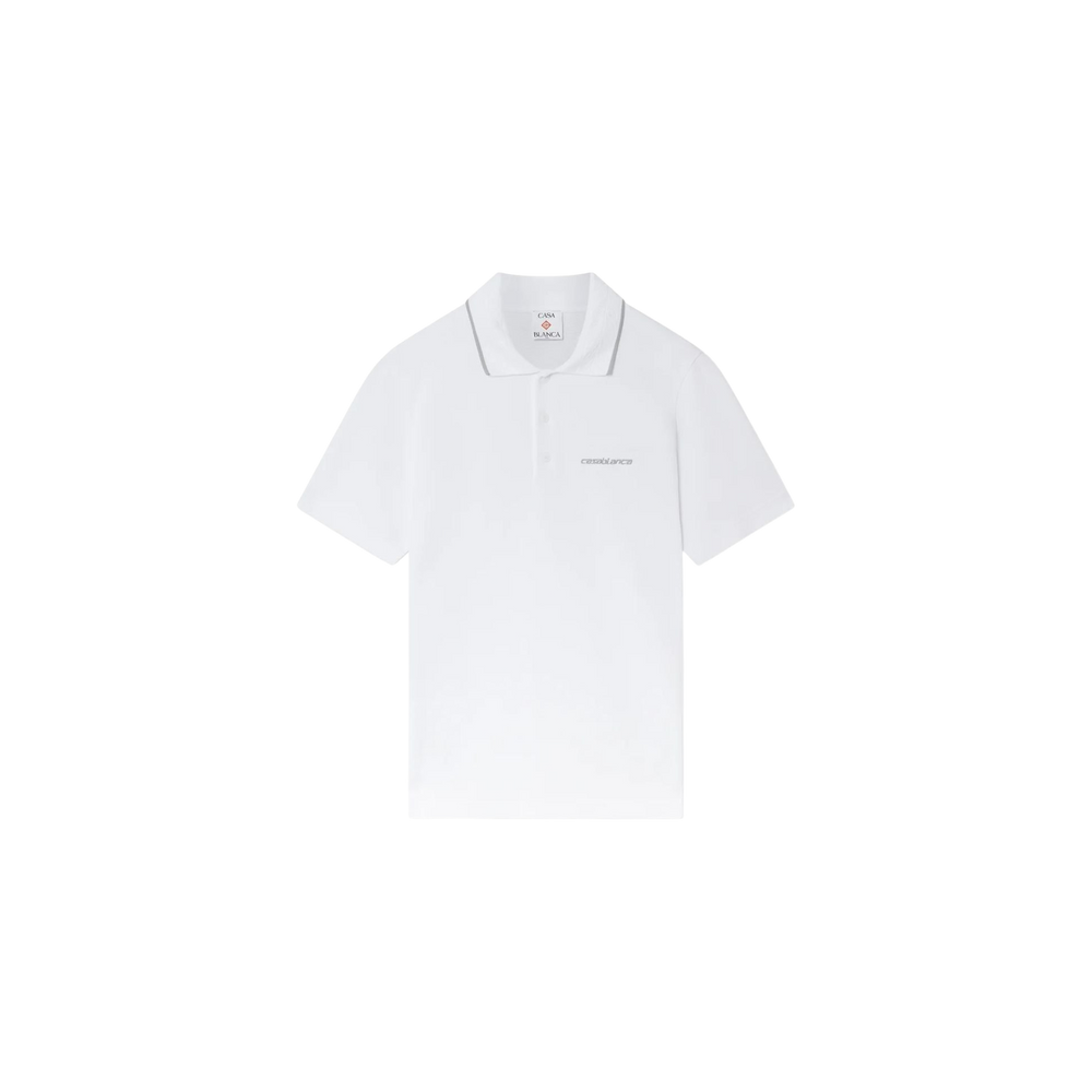 Casablanca Logo Embroidered Polo Shirt