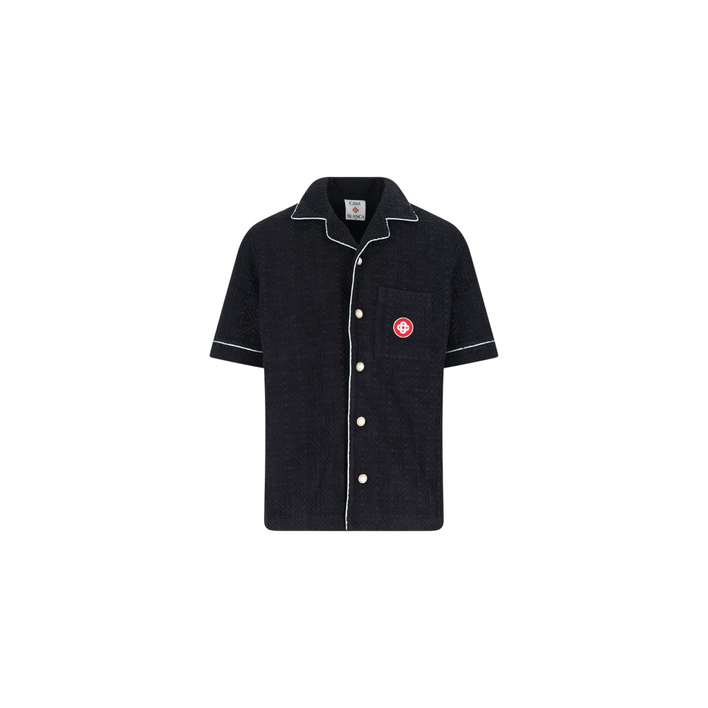 Casablanca Short-Sleeved Towelling Shirt