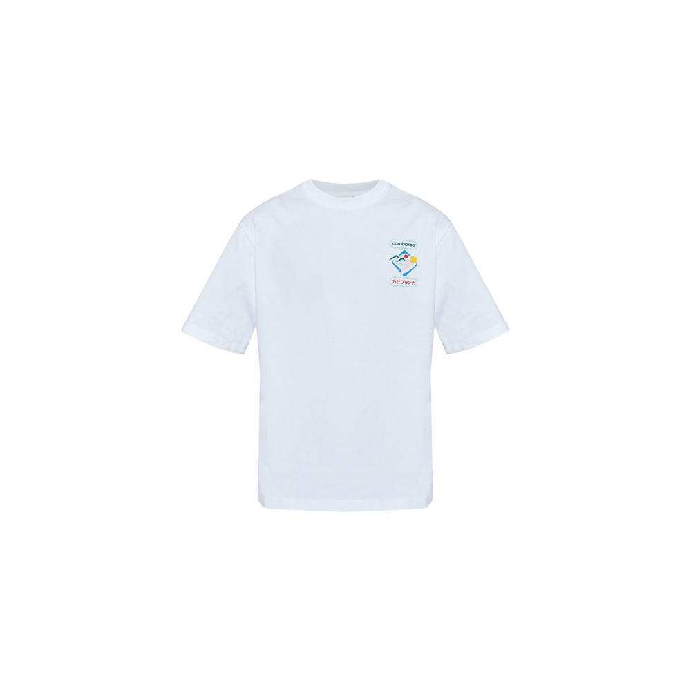 Casablanca Logo Printed Crewneck T-Shirt