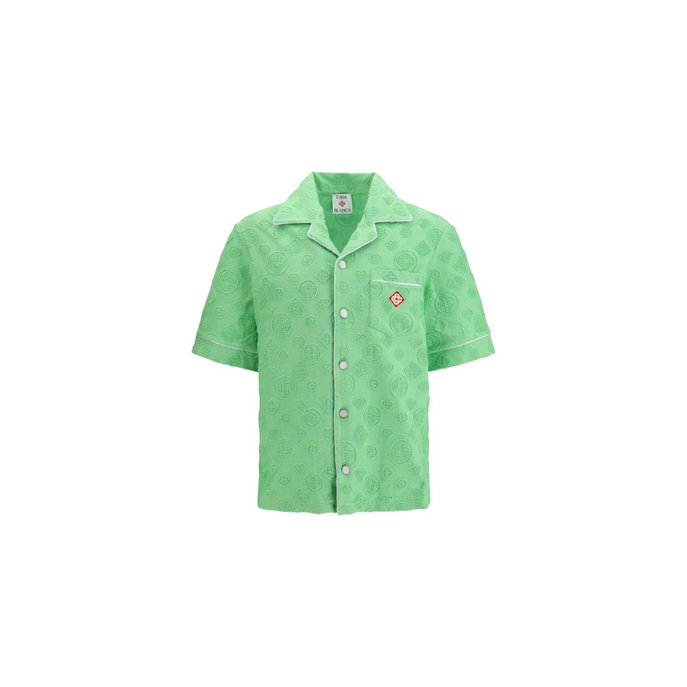 Casablanca Short-Sleeved Towelling Shirt