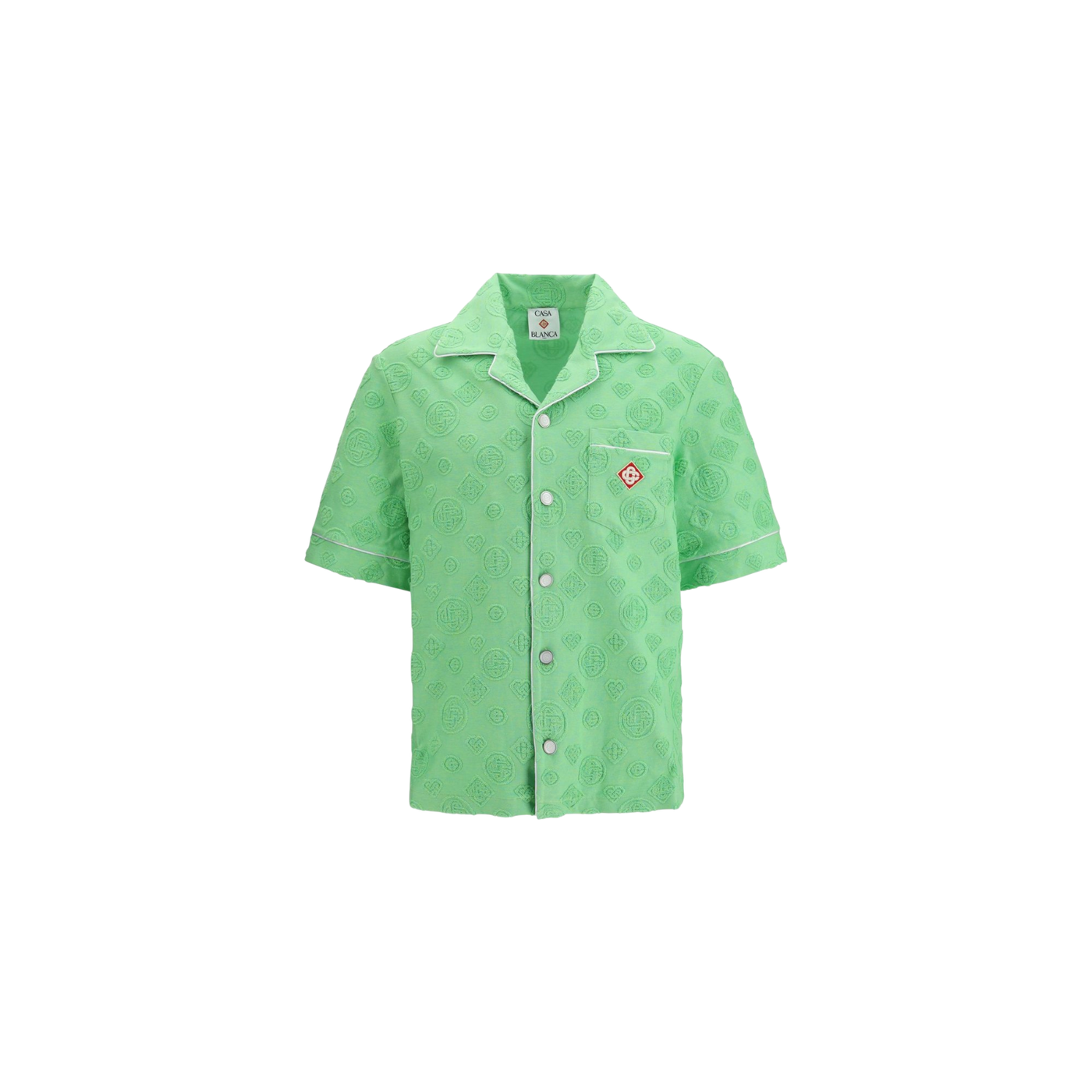 Casablanca Short-Sleeved Towelling Shirt