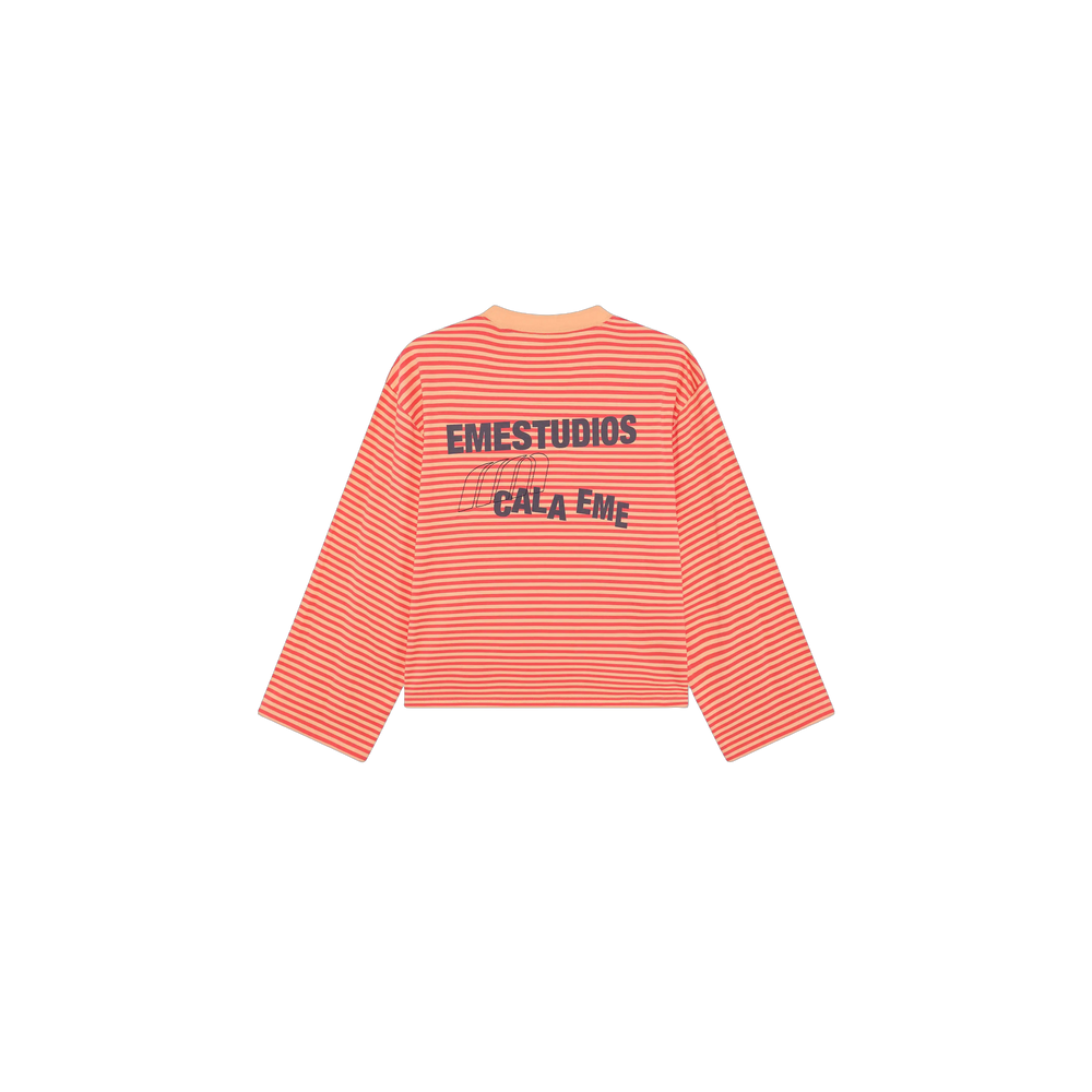Eme Studios Cedar Peach Striped Long Sleeve