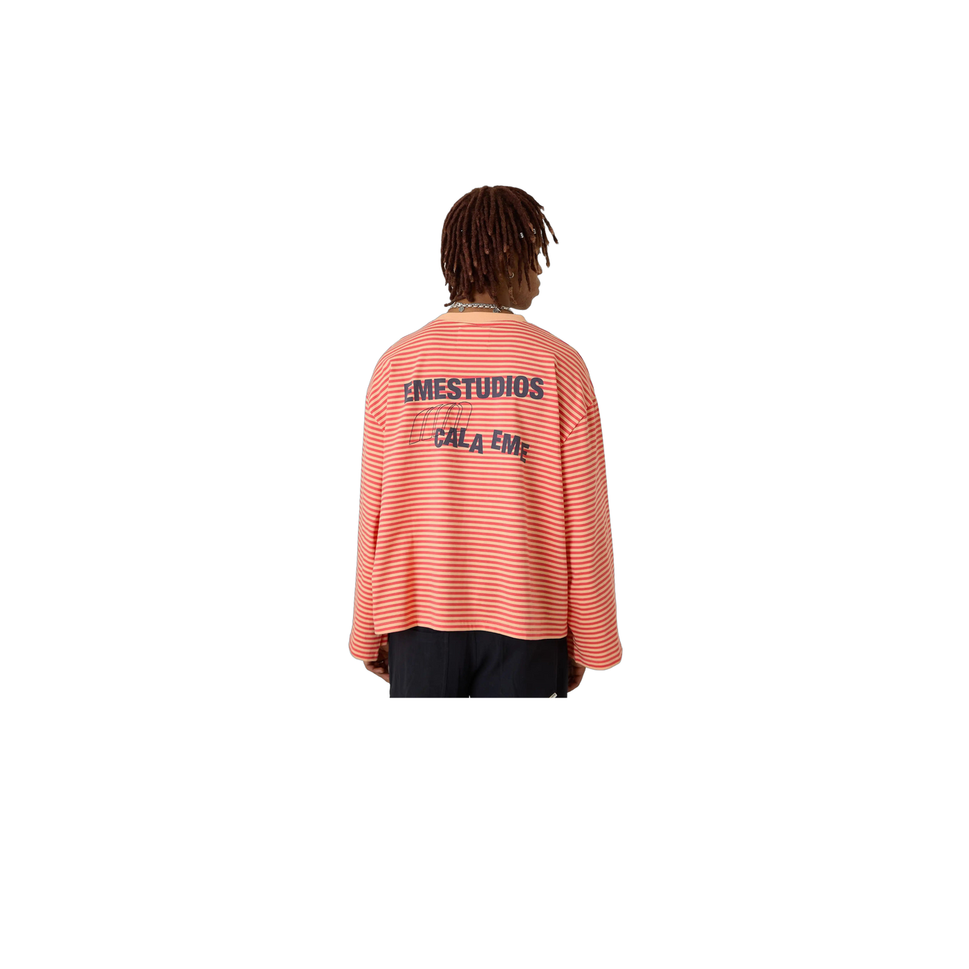 Eme Studios Cedar Peach Striped Long Sleeve