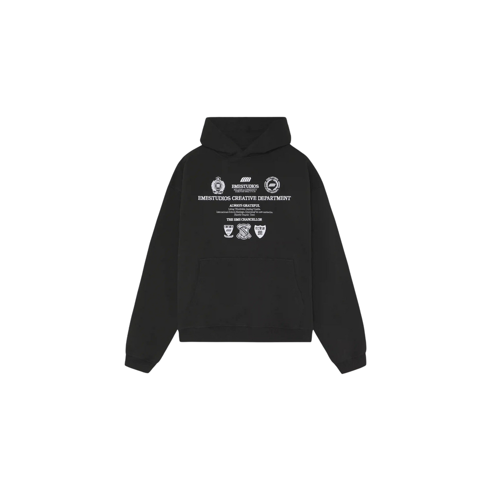 Eme Studios Chancellor Black Oversized Hoodie