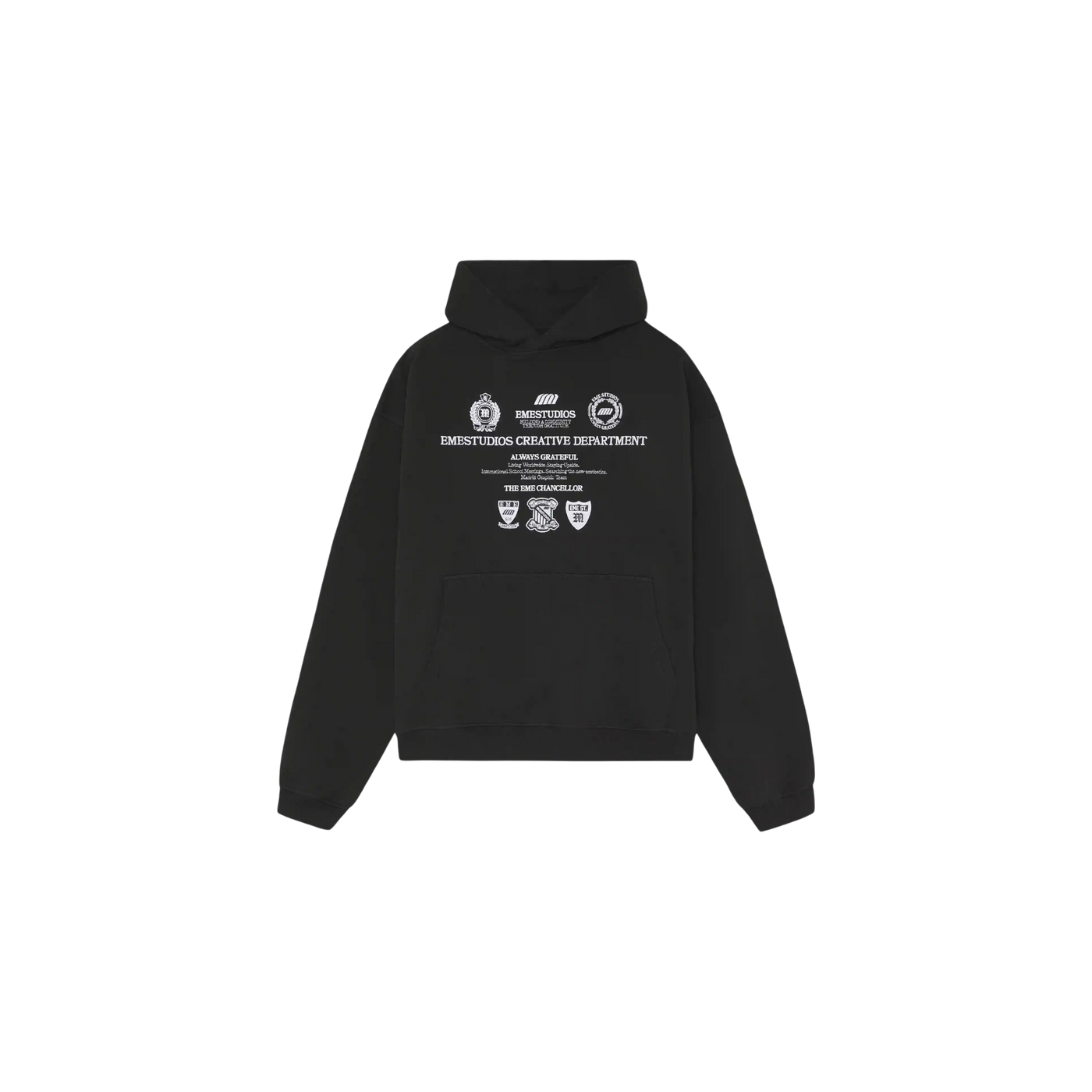 Eme Studios Chancellor Black Oversized Hoodie