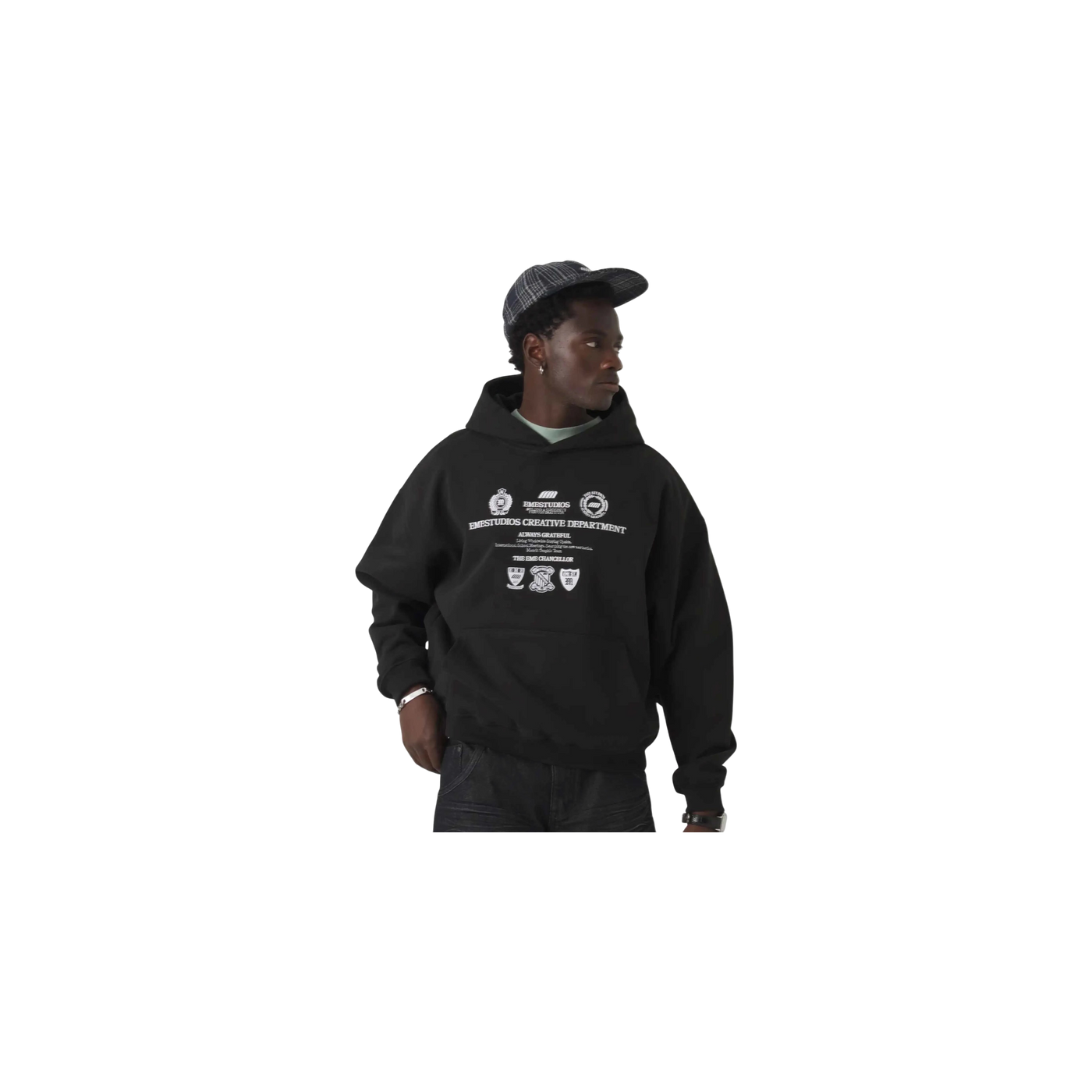 Eme Studios Chancellor Black Oversized Hoodie