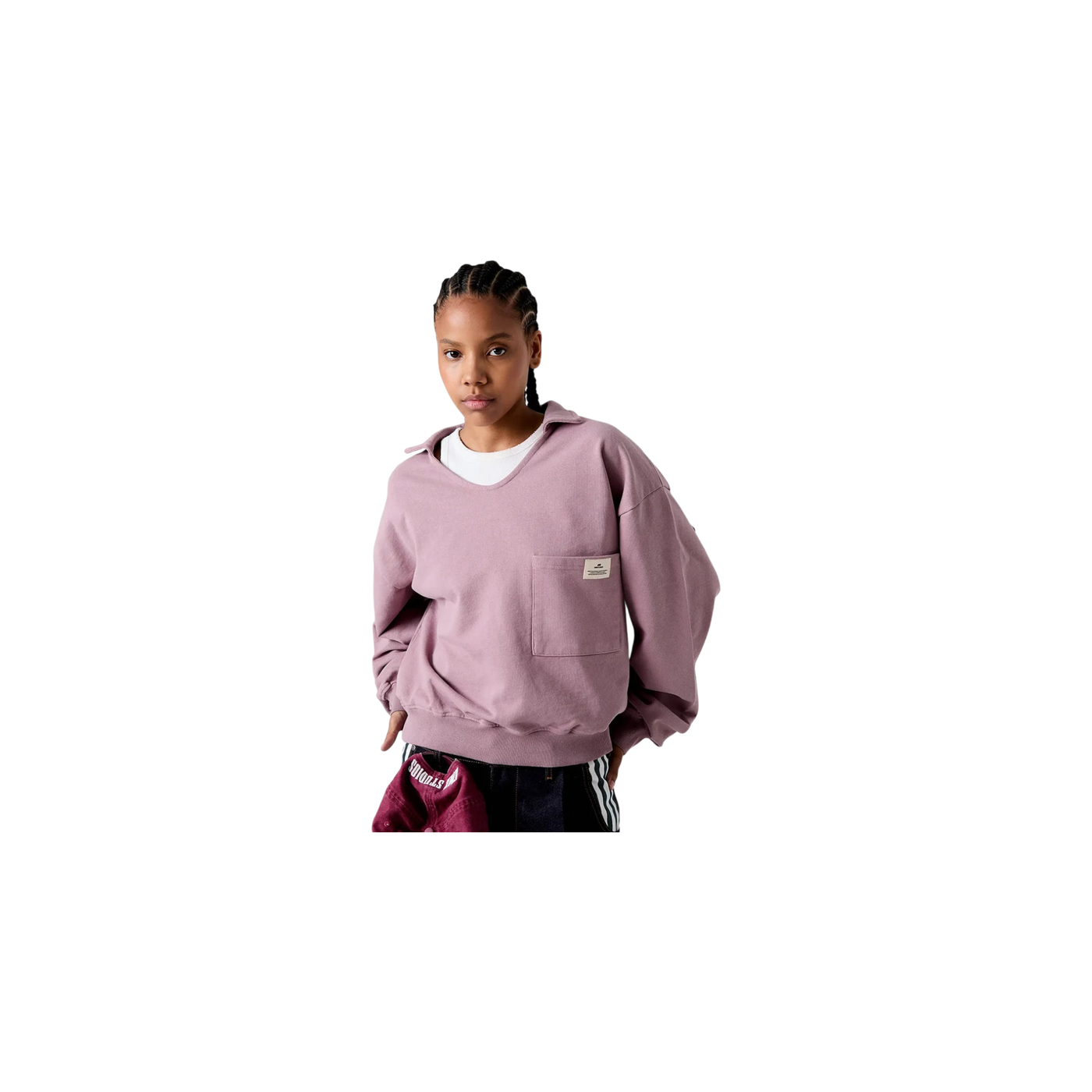 Eme Studios Chesnut Toadstool Polo Crewneck