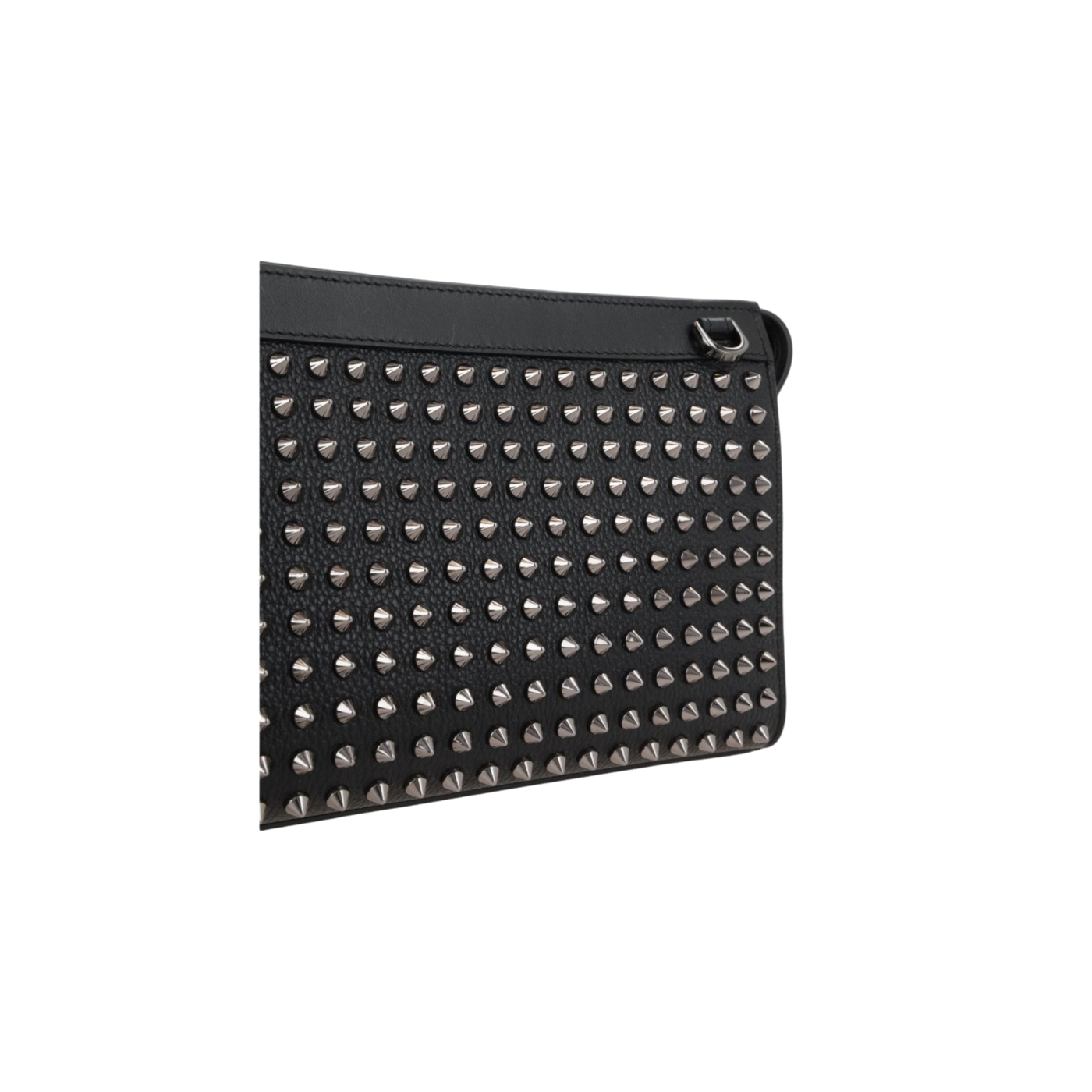 Christian Louboutin Funky Studded Zip-Up Clutch Bag
