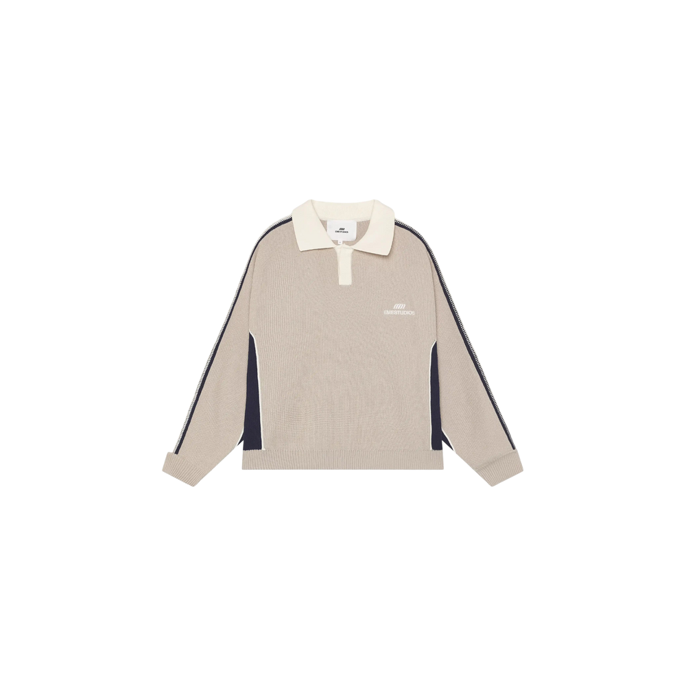 Eme Studios Chully Off Sand Knit Polo