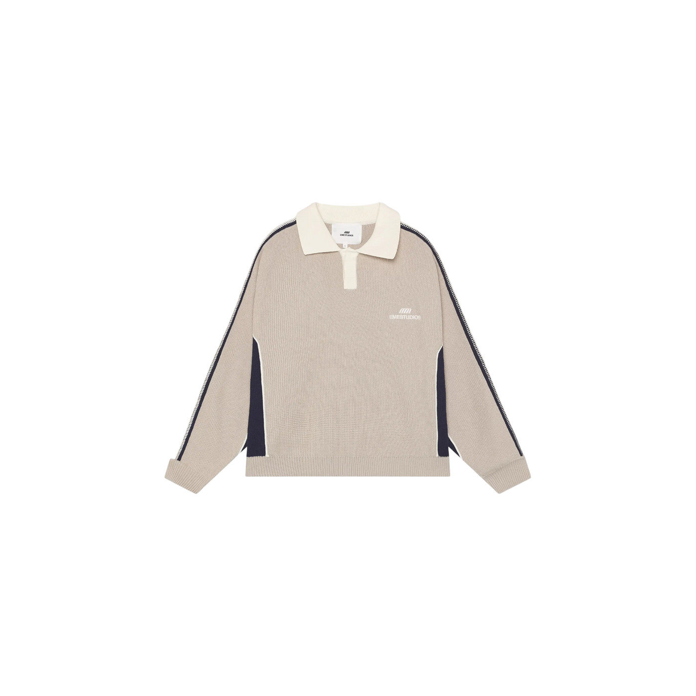 Eme Studios Chully Off Sand Knit Polo
