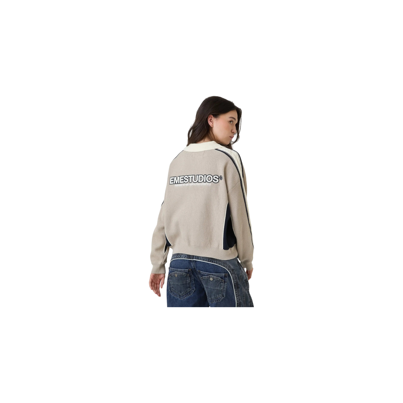 Eme Studios Chully Off Sand Knit Polo