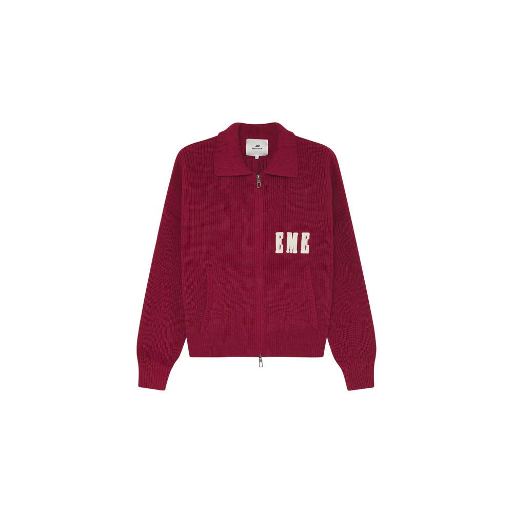 Eme Studios Collar Redwood Zipper Knit