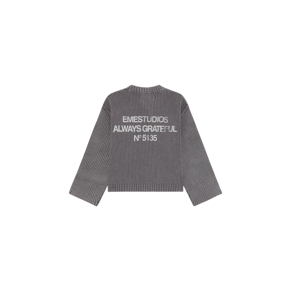 Eme Studios Collective Grey Knit Sweater
