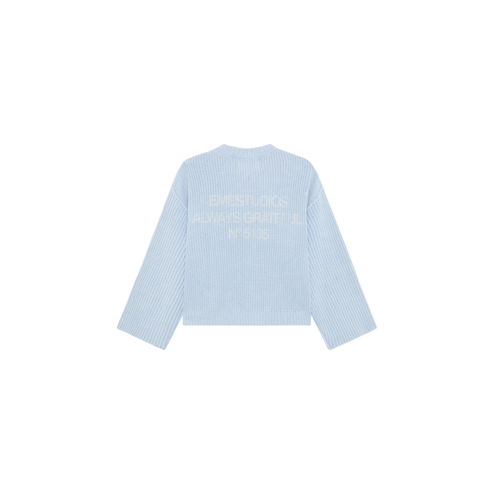 Eme Studios Collective Light Blue Knit Sweater