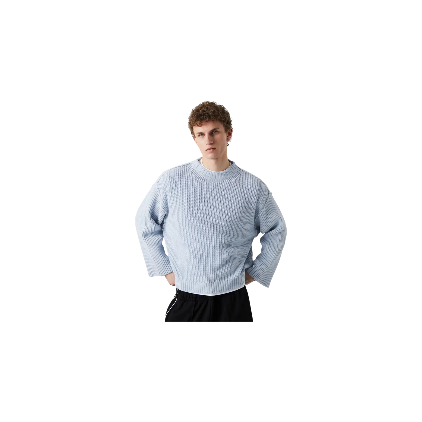 Eme Studios Collective Light Blue Knit Sweater