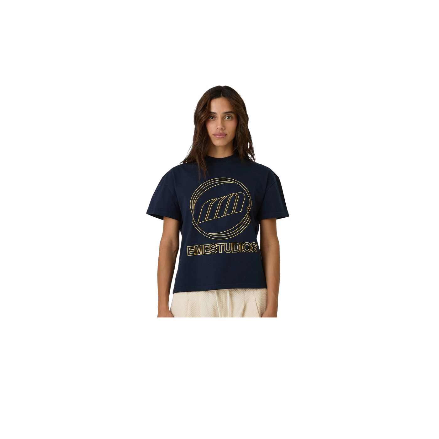 Eme Studios Contour Navy Oversized T-Shirt