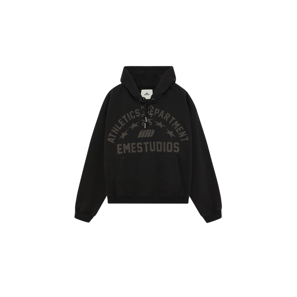 Eme Studios Cord Black Oversized Hoodie