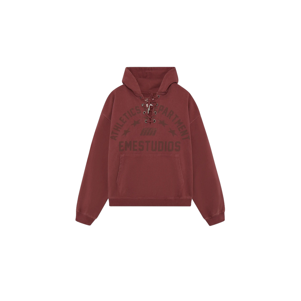 Eme Studios Cord Cabernet Oversized Hoodie