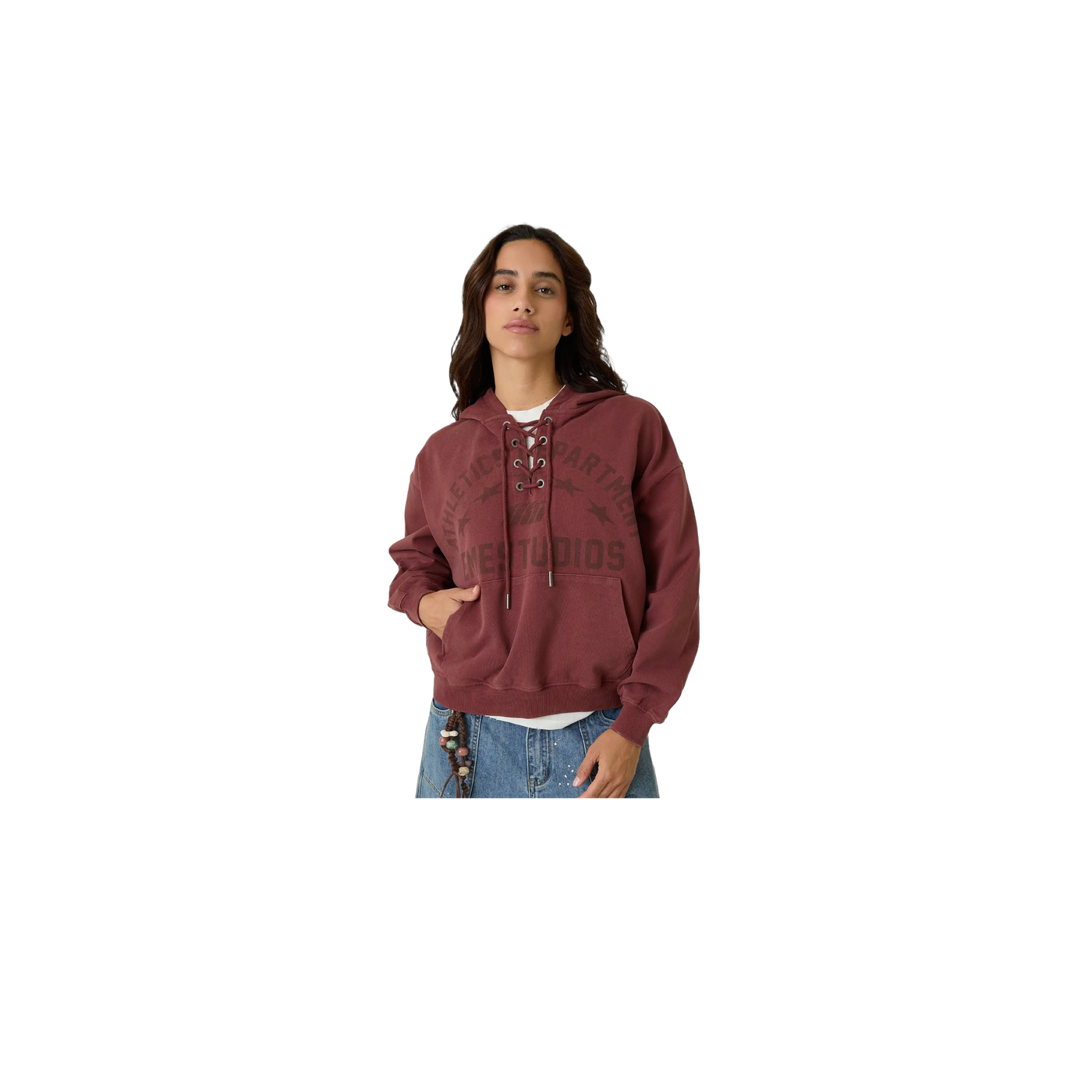 Eme Studios Cord Cabernet Oversized Hoodie