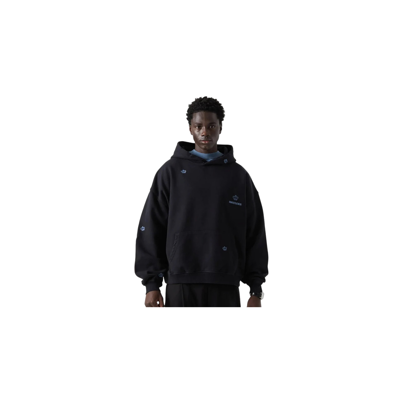 Eme Studios Crown Navy Oversized Hoodie