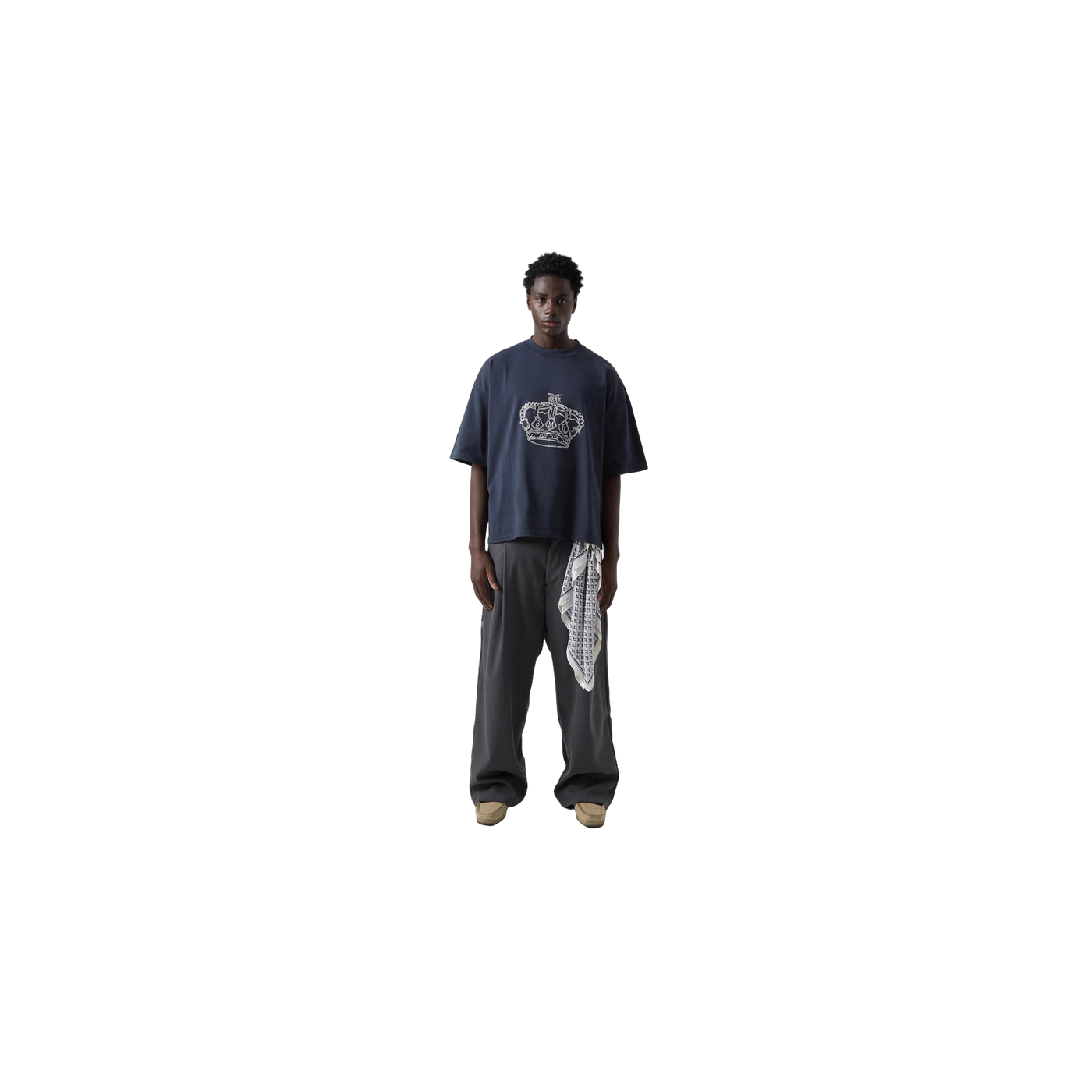 Eme Studios Crown Navy Oversized T-Shirt