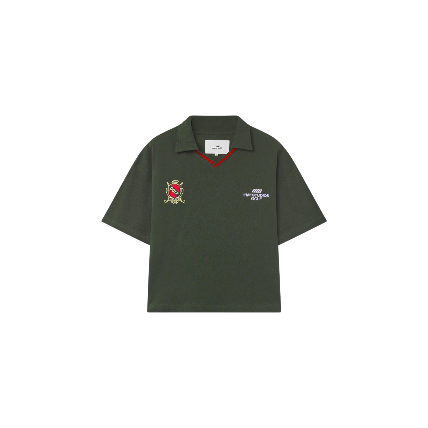 Eme Studios Daily Golf Forest Short Sleeve Polo