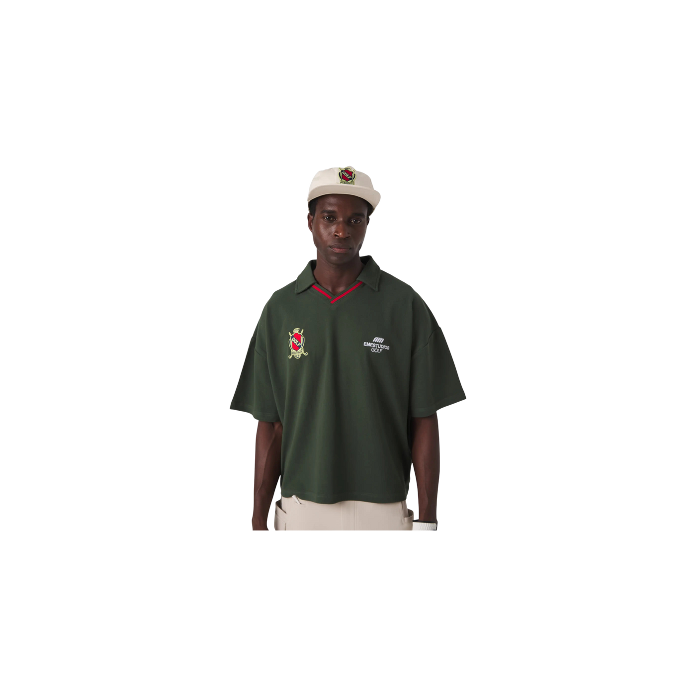 Eme Studios Daily Golf Forest Short Sleeve Polo
