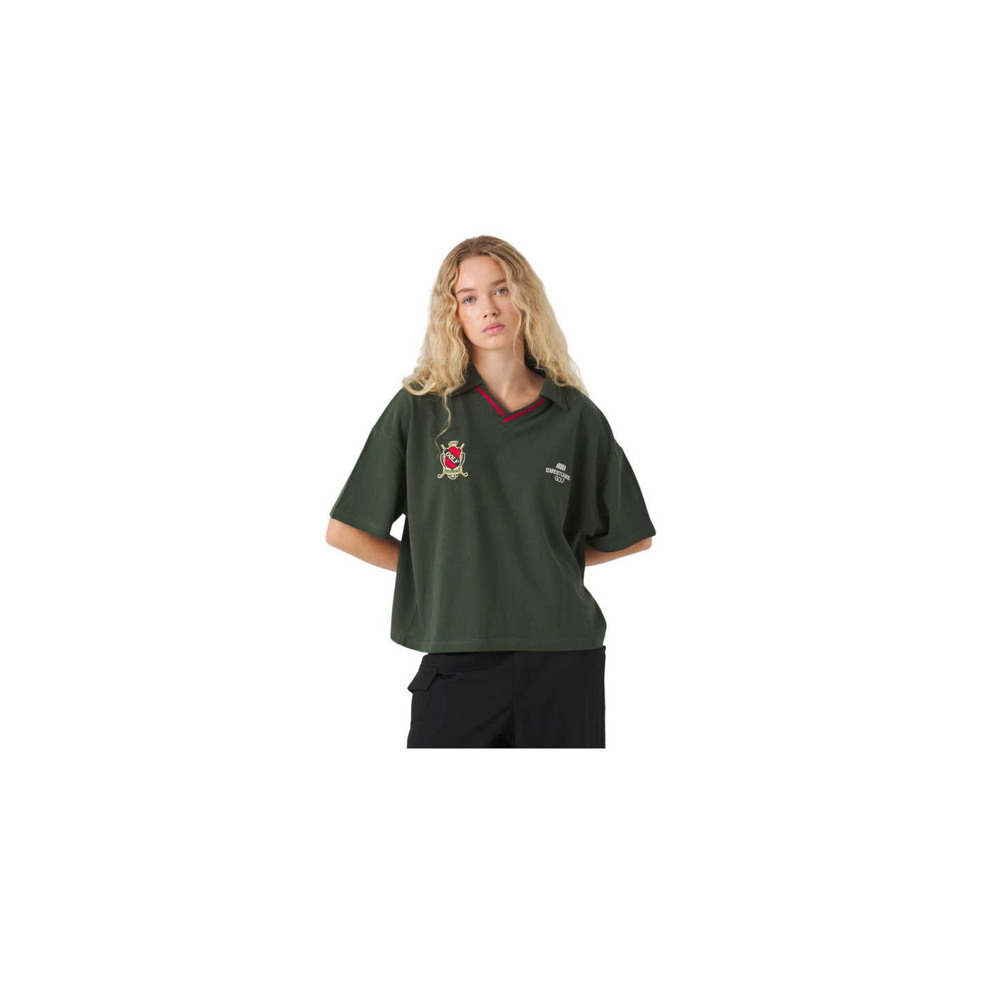 Eme Studios Daily Golf Forest Short Sleeve Polo